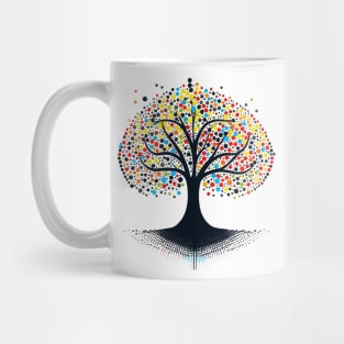 Dot day tree colorful make your mark teacher student grow creativity design Mug